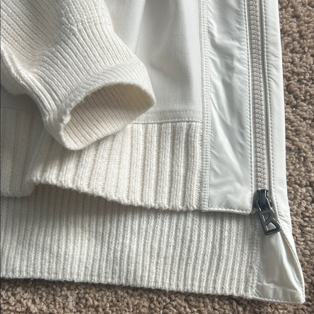 Bogner Cream White Crewneck Sweater - Picture 4 of 5
